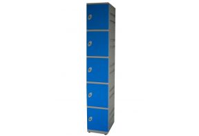 Kunststoflocker Plasto - 5 deurs - blauwe deuren