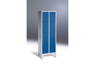 Lockerkast Classic 2.8 - 61cm breed - blauwe deuren op poten