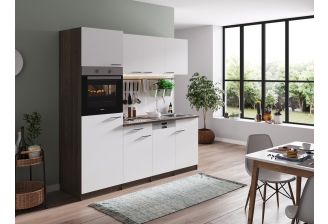 Keuken Meister 205 cm wit inclusief apparatuur - sfeerbeeld zijzicht