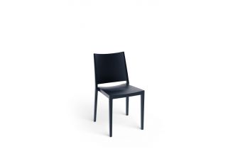 Zwart design stapelstoel elegance